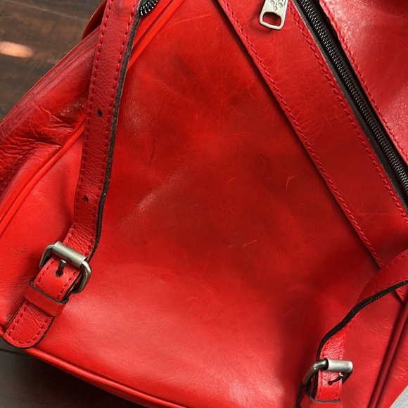Patricia Nash Rose Tooled Leather Backpack - Picture 9 of 13